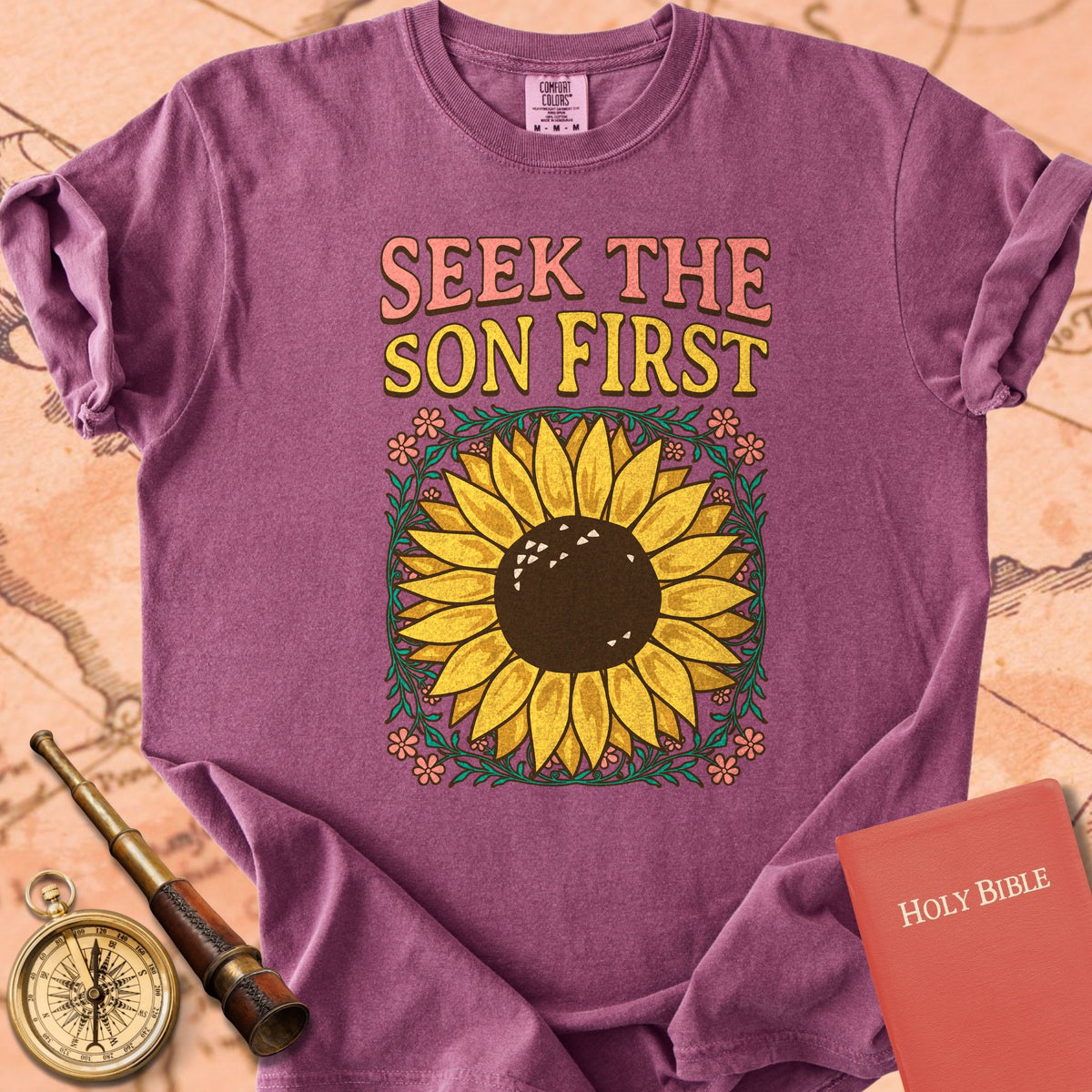 Sunflower - Seek the Son First Premium T-shirt