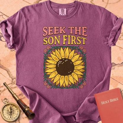 Sunflower - Seek the Son First Premium T-shirt