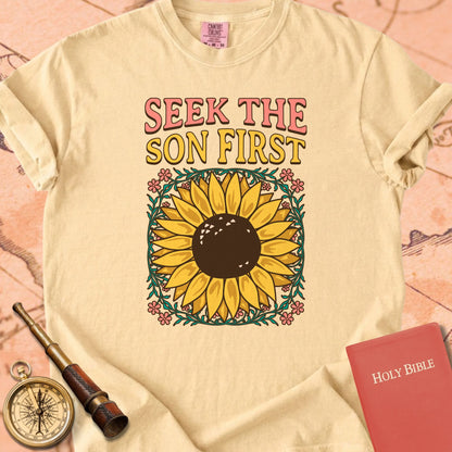 Sunflower - Seek the Son First Premium T-shirt