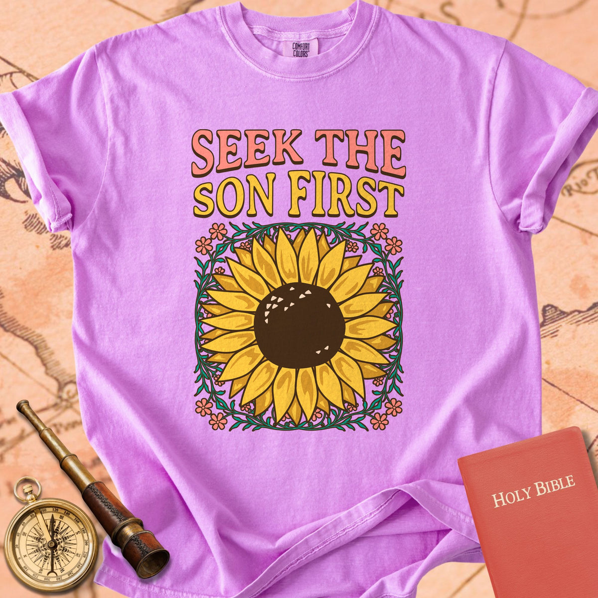 Sunflower - Seek the Son First Premium T-shirt