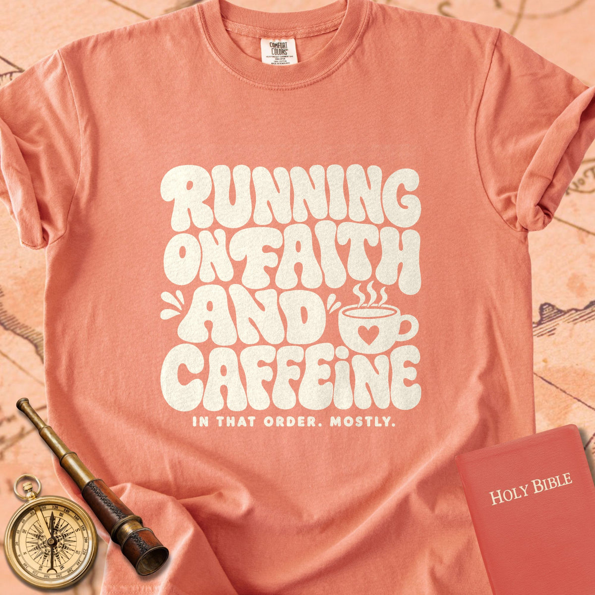 Running on Faith & Caffeine Premium T-shirt