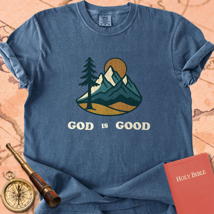 God is Good Mountain Range Premium T-shirt