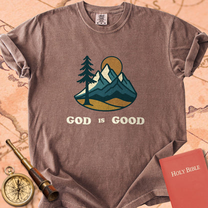 God is Good Mountain Range Premium T-shirt