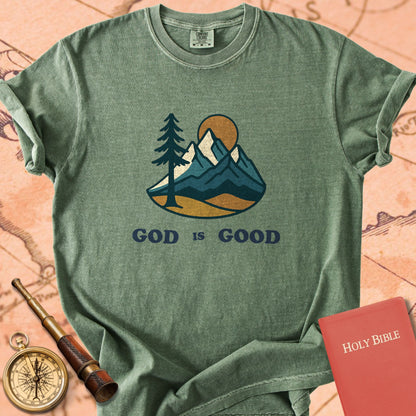 God is Good Mountain Range Premium T-shirt