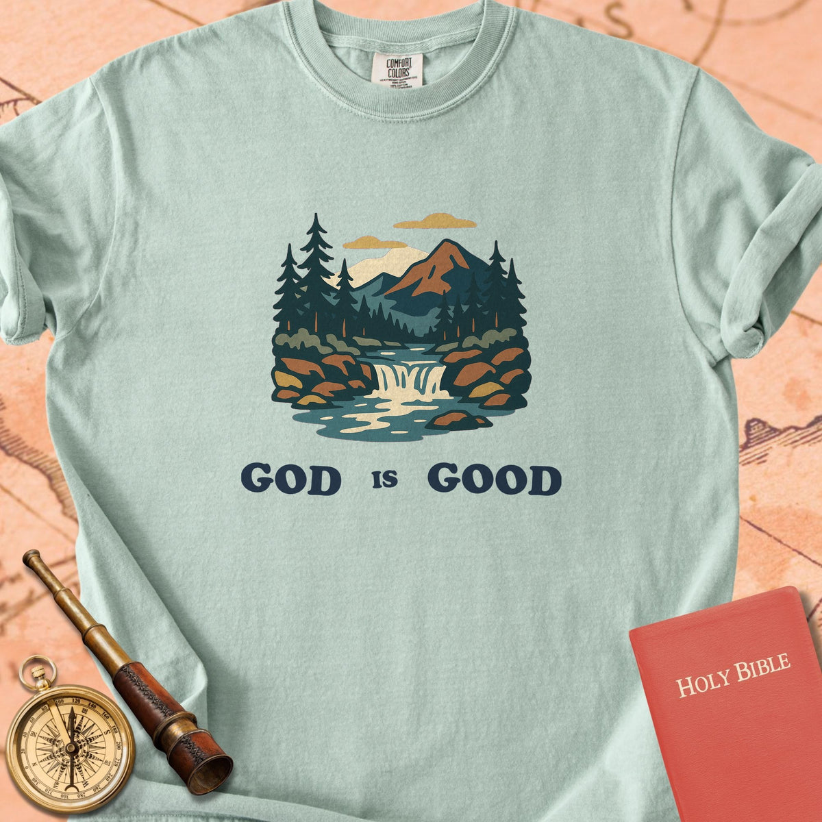God is Good River Premium T-shirt
