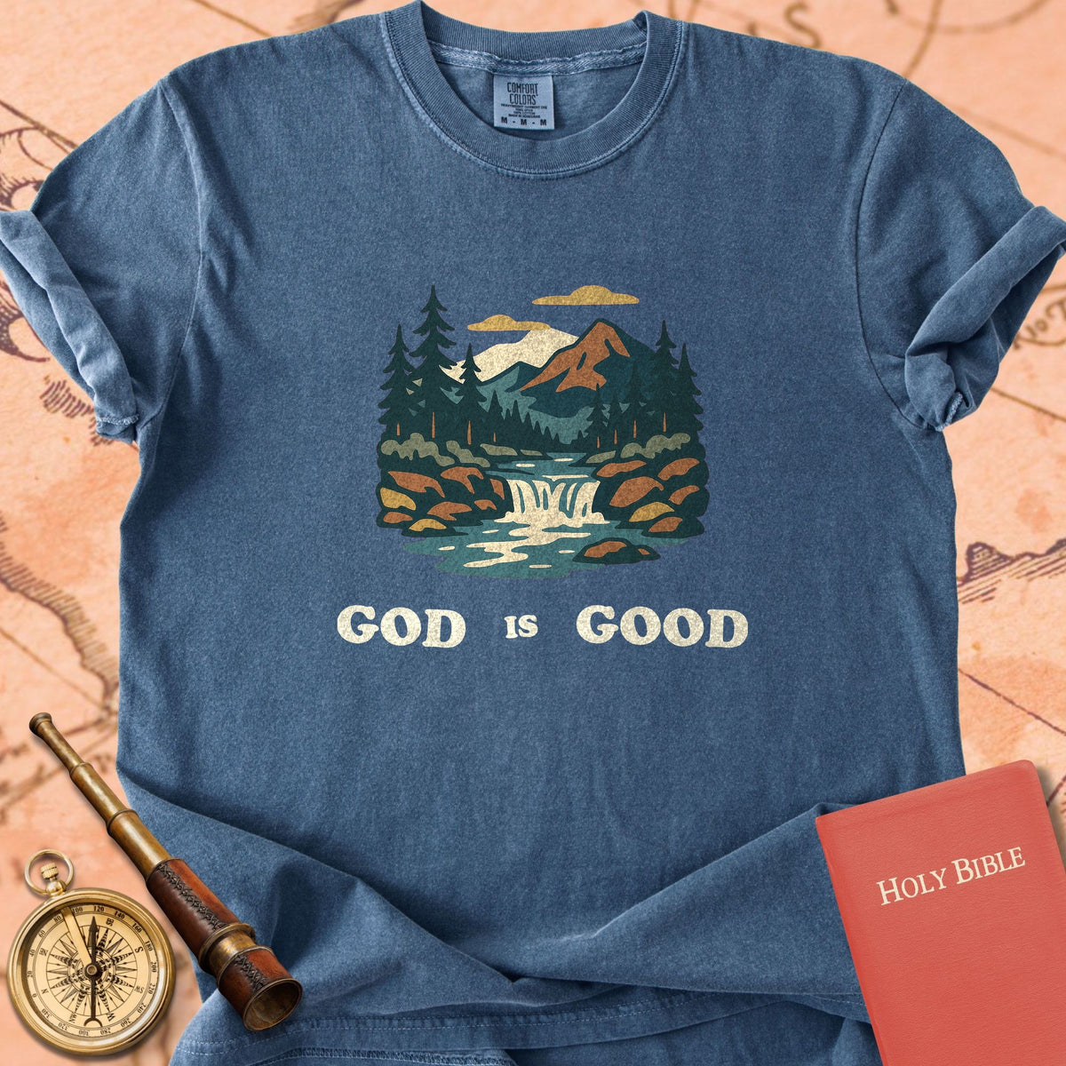 God is Good River Premium T-shirt