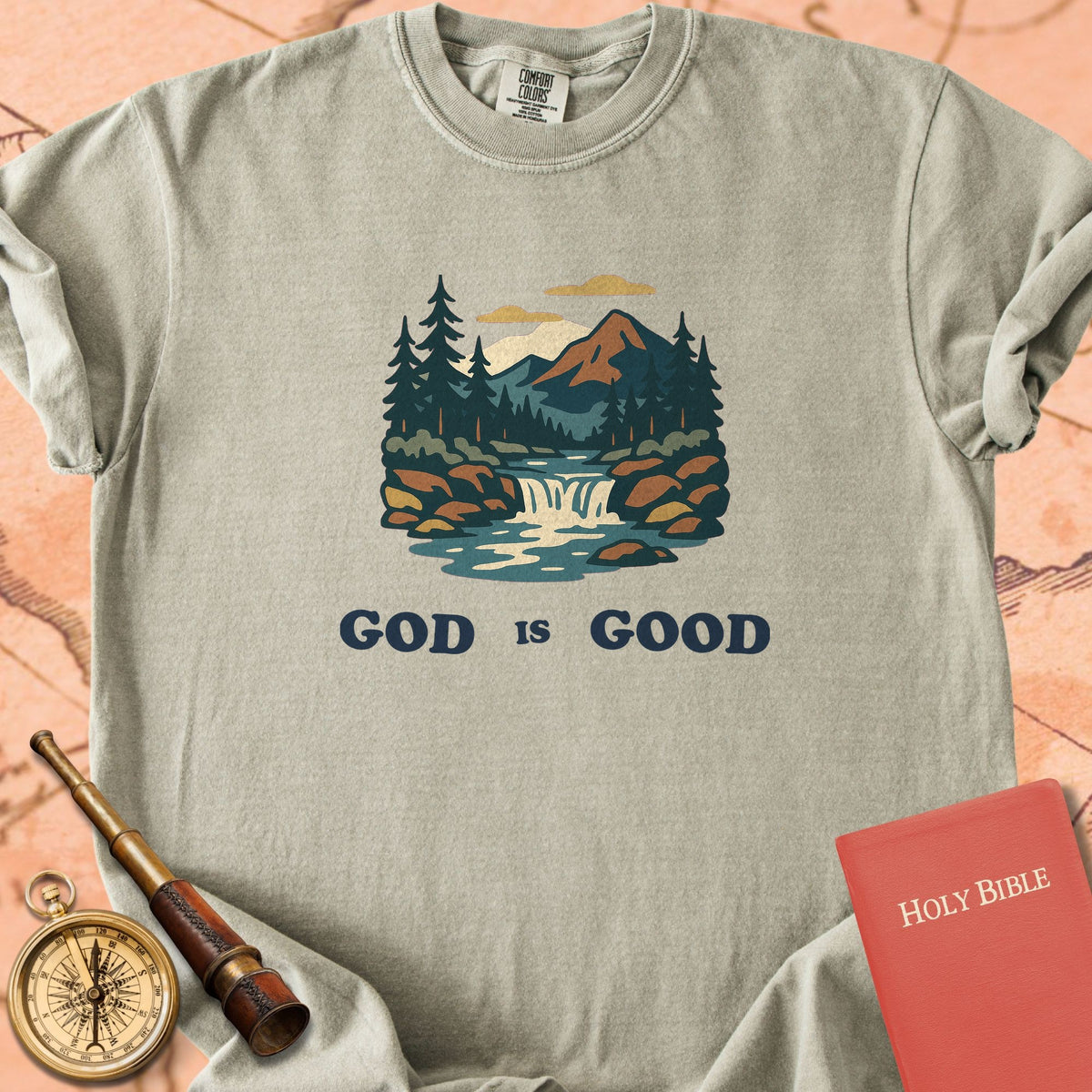 God is Good River Premium T-shirt