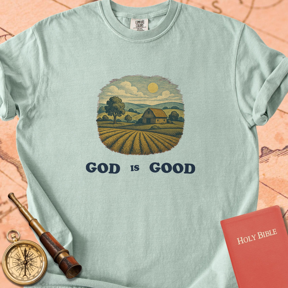 God is Good Farm Premium T-shirt