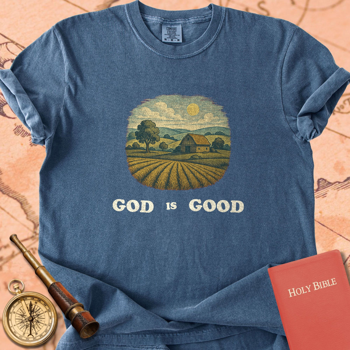 God is Good Farm Premium T-shirt