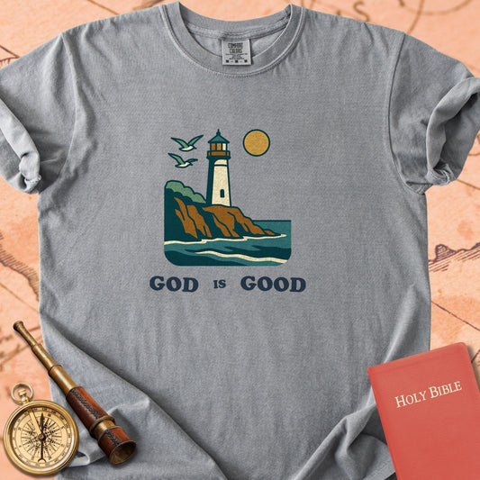 God is Good Lighthouse Premium T-shirt