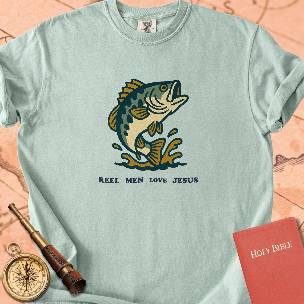 Reel Men Love Jesus Premium T-shirt