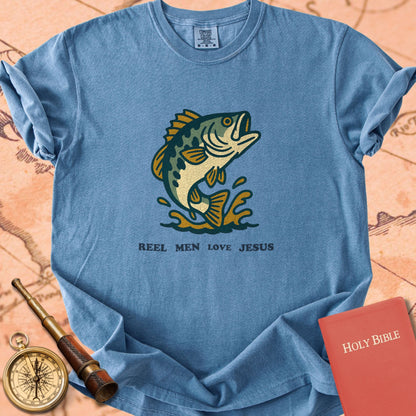 Reel Men Love Jesus Premium T-shirt
