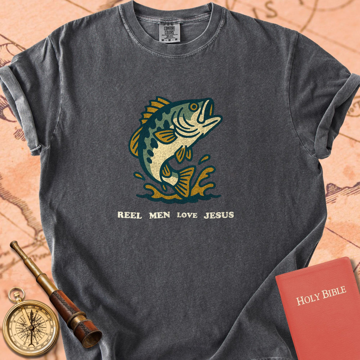 Reel Men Love Jesus Premium T-shirt