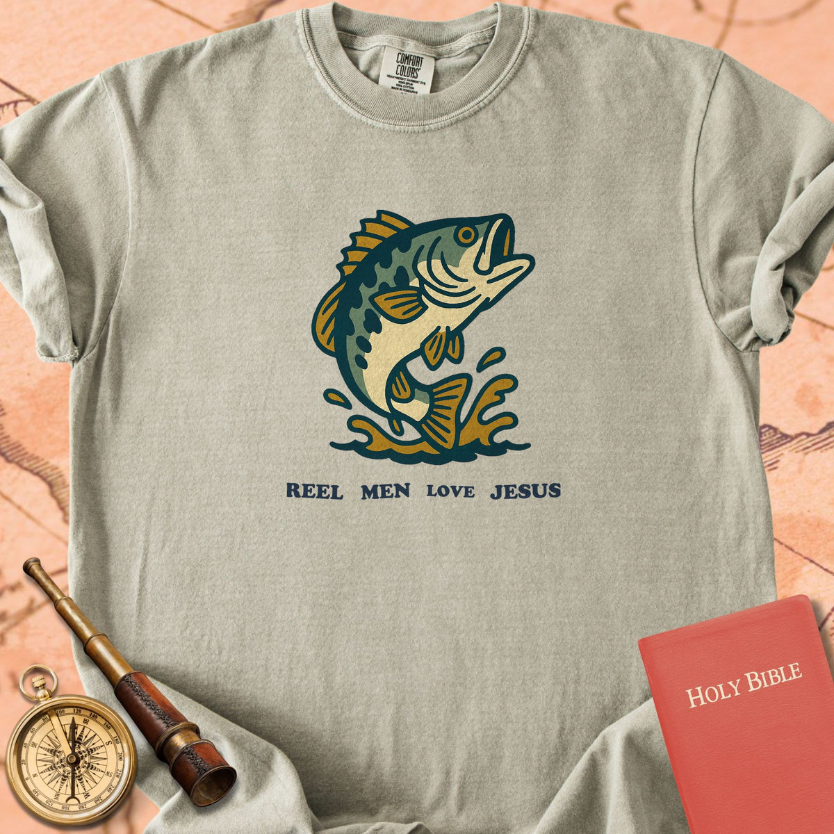 Reel Men Love Jesus Premium T-shirt