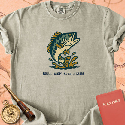 Reel Men Love Jesus Premium T-shirt