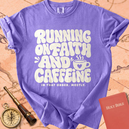 Running on Faith & Caffeine Premium T-shirt