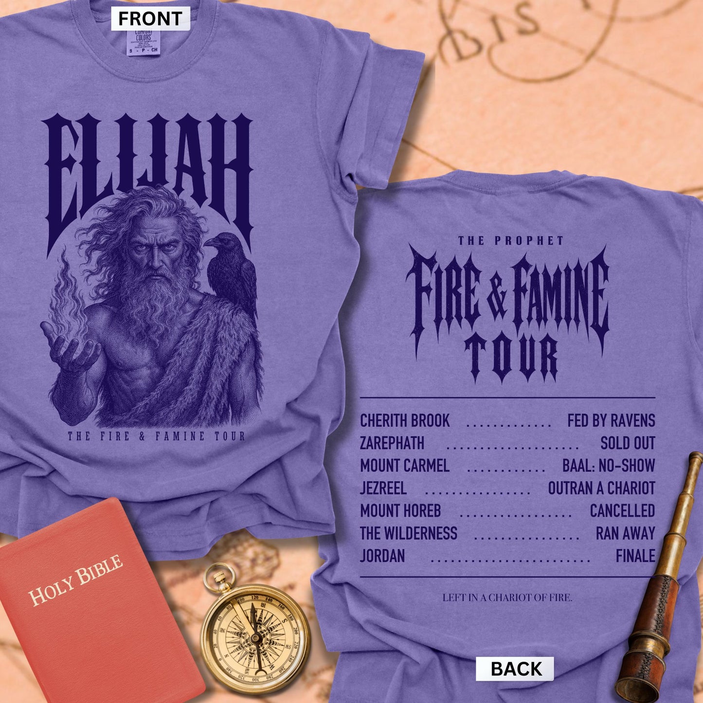 Elijah. The Fire & Famine Tour. Premium T-shirt