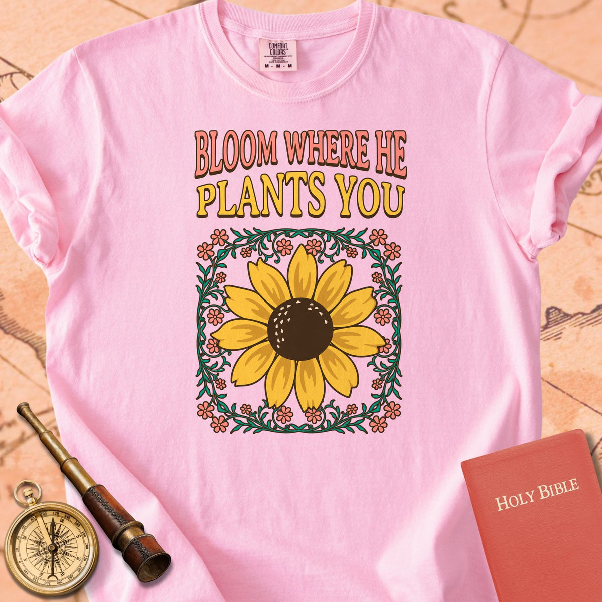 Wildflower - Bloom Where He Plants You Premium T-shirt