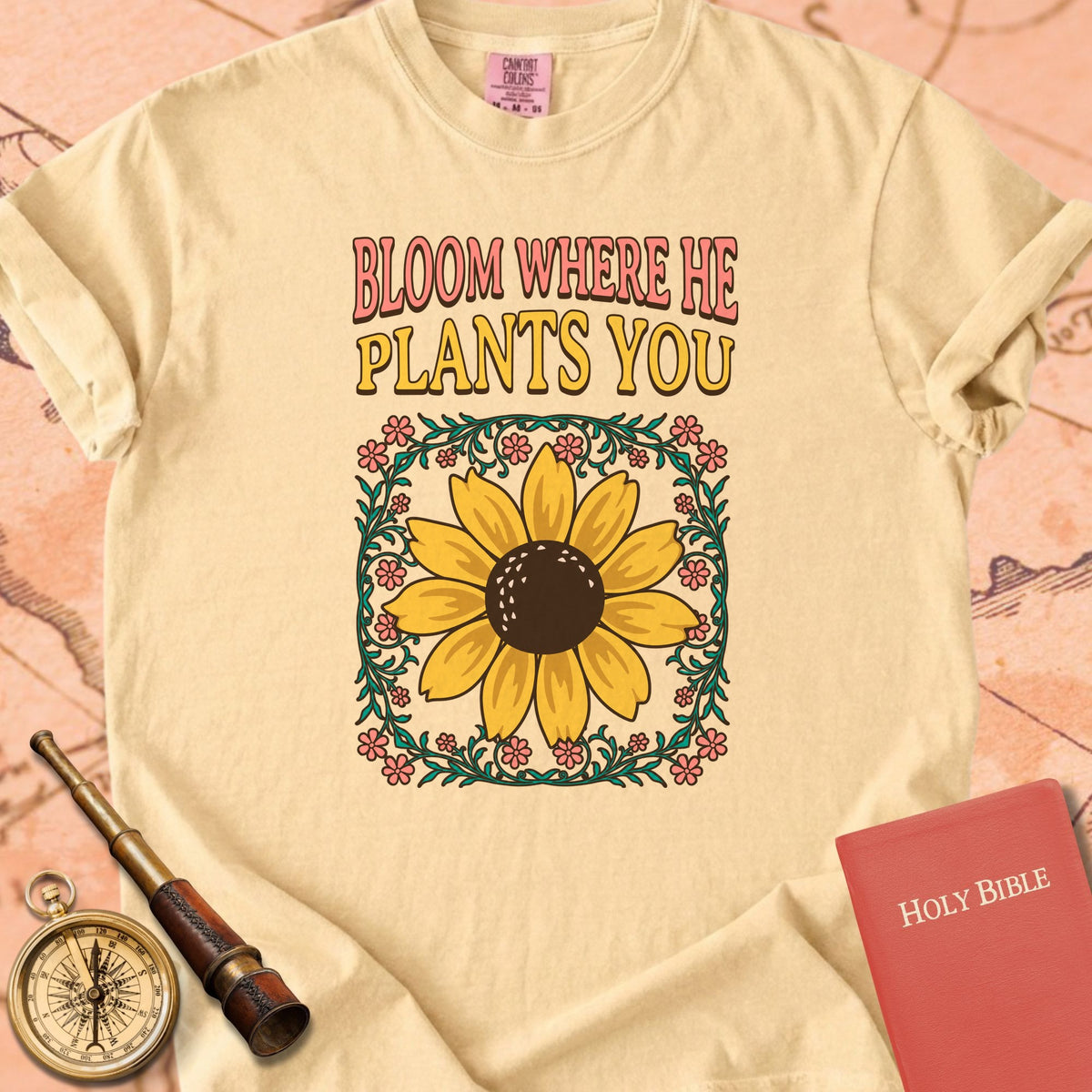 Wildflower - Bloom Where He Plants You Premium T-shirt