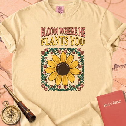 Wildflower - Bloom Where He Plants You Premium T-shirt