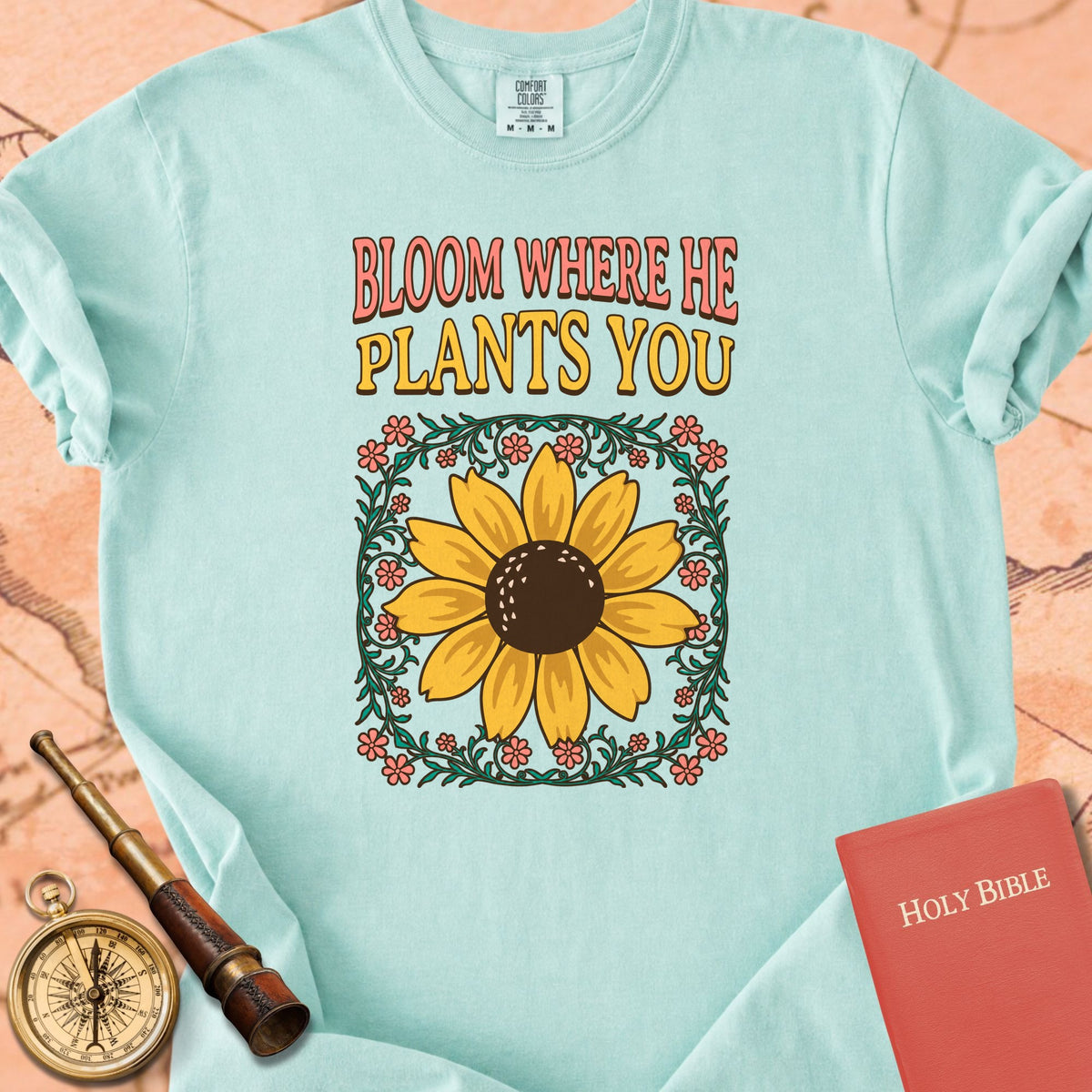 Wildflower - Bloom Where He Plants You Premium T-shirt