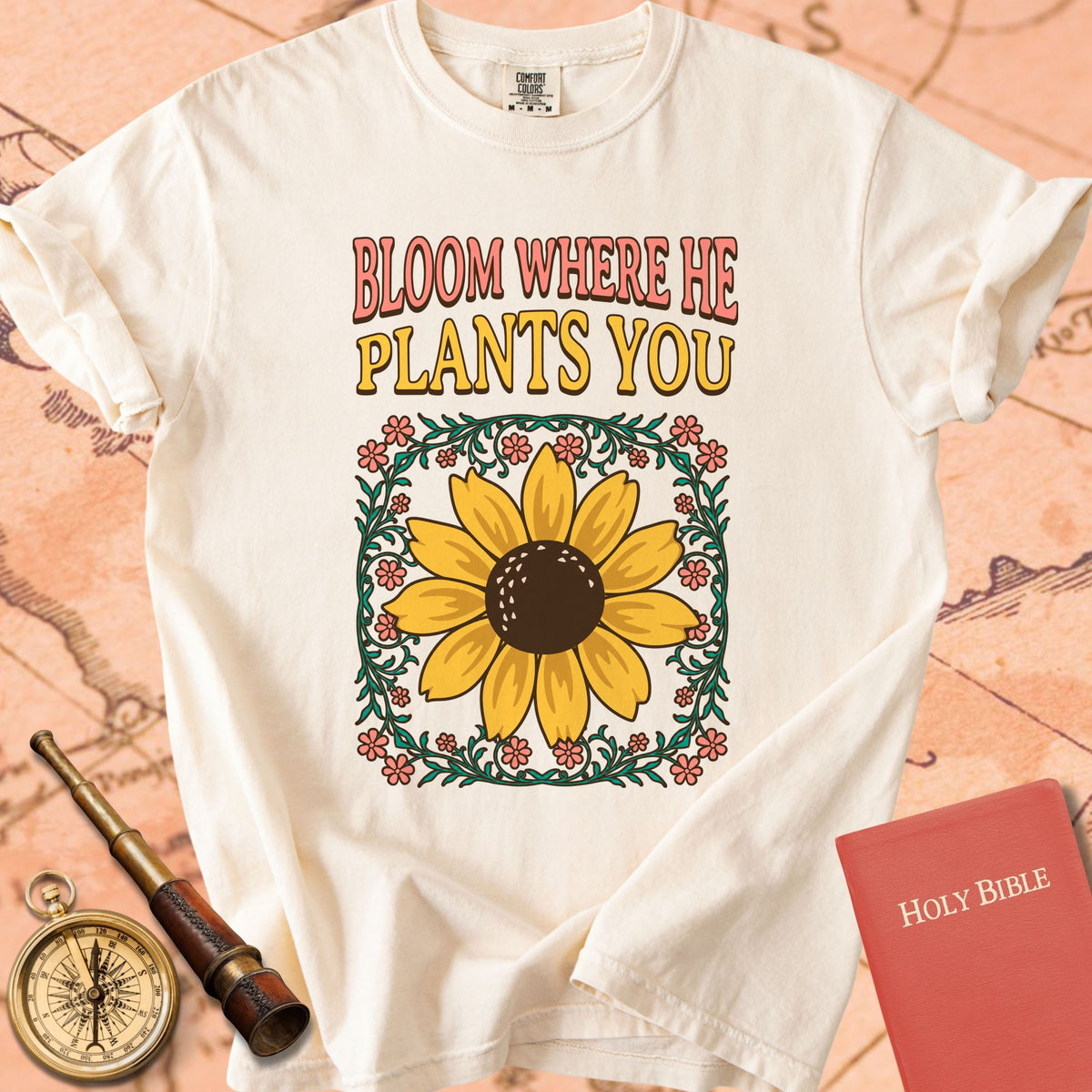 Wildflower - Bloom Where He Plants You Premium T-shirt