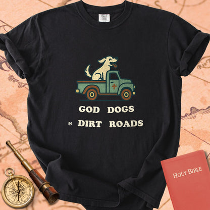 God, Dogs and Dirt Roads Premium T-shirt