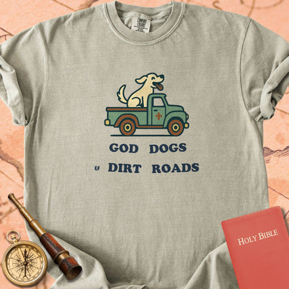 God, Dogs and Dirt Roads Premium T-shirt