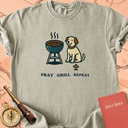 Pray Grill Repeat Premium T-shirt